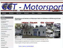 Tablet Screenshot of cct-motorsport.de